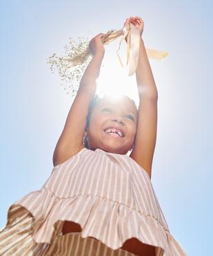 Débardeur à basque et dos fantaisie ouvert fille vue1 - GEMO 4G FILLE - GEMO