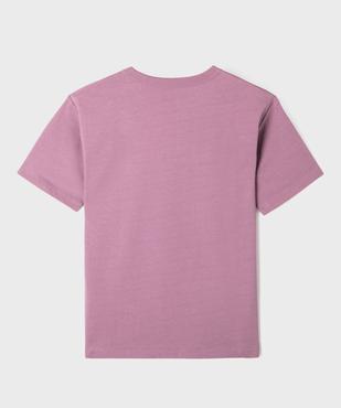 Tee-shirt uni à patch poitrine garçon vue1 - GEMO (JUNIOR) - GEMO