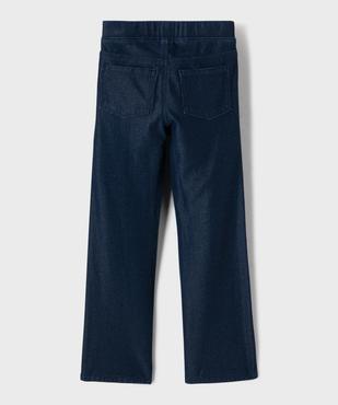 Legging coupe flare aspect toile denim fille vue3 - GEMO (ENFANT) - GEMO