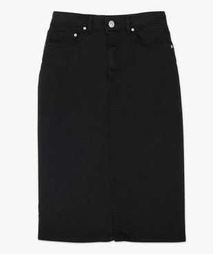 Jupe longue femme en denim vue4 - GEMO(FEMME PAP) - GEMO