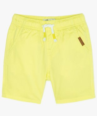 Bermuda bébé garçon en toile unie vue1 - GEMO(BEBE DEBT) - GEMO