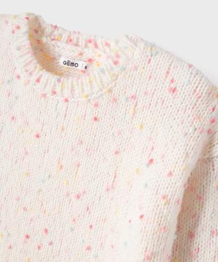Pull en maille douillette à mini pompons fille vue2 - GEMO (ENFANT) - GEMO