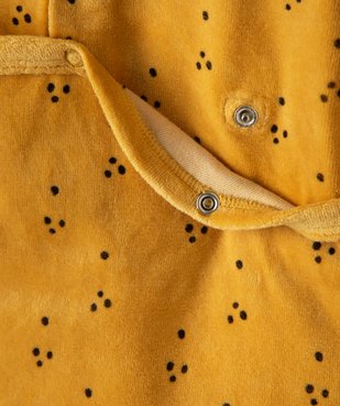 Pyjama dors-bien bébé garçon en velours avec motifs lions vue3 - GEMO(BB COUCHE) - GEMO