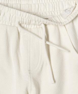 Short en coton coupe ample avec taille ajustable garçon vue3 - GEMO (ENFANT) - GEMO