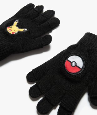 Ensemble enfant 3 pièces : snood + bonnet + gants Pikachu - Pokémon vue3 - POKEMON - GEMO
