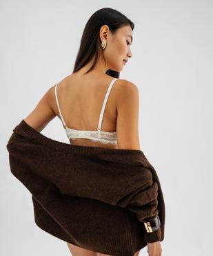 Soutien-gorge à armatures forme corbeille en dentelle vue6 - GEMO(HOMWR FEM) - GEMO