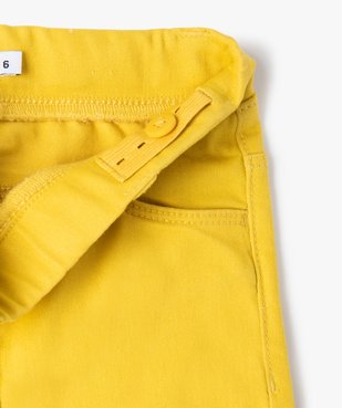 Pantalon fille skinny uni à taille élastiquée vue2 - GEMO C4G FILLE - GEMO