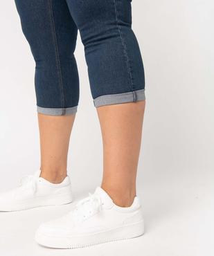 Pantacourt femme grande taille coupe slim en denim stretch vue2 - GEMO (G TAILLE) - GEMO