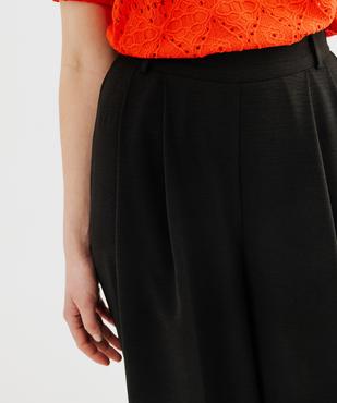 Pantacourt large en toile fluide femme vue8 - GEMO(FEMME PAP) - GEMO