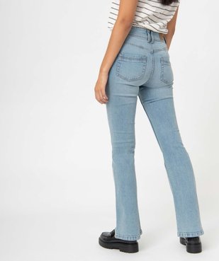 Jean femme coupe Bootcut taille haute vue3 - GEMO 4G FEMME - GEMO