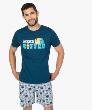 Pyjashort homme avec message – Les Minions 2 vue1 - NBCUNIVERSAL - GEMO