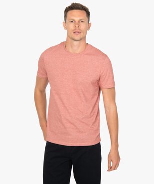 Tee-shirt homme à manches courtes et fines rayures vue1 - GEMO (HOMME) - GEMO