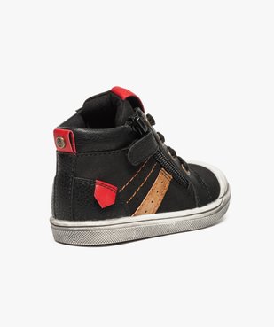 Bottines bébé garçon bimatières - Absorba vue4 - ABSORBA - GEMO