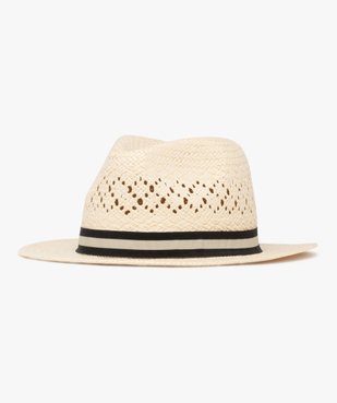Chapeau traveller en paille homme vue1 - GEMO (ACCESS) - GEMO