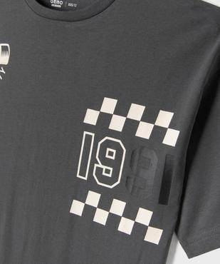Tee-shirt manches courtes coupe oversize garçon vue2 - GEMO 4G GARCON - GEMO