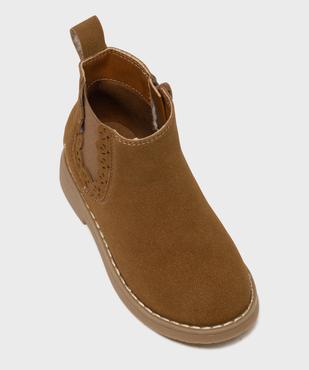 Boots Chelsea à finition festonnée fille - LuluCastagnette vue5 - LULUCASTAGNETTE - GEMO