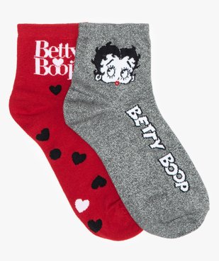 Chaussettes femme à motifs et paillettes (lot de 2) – Betty Boop vue1 - BETTY BOOP - GEMO