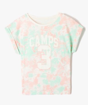 Tee-shirt fille à manches courtes avec revers cousus - Camps United vue2 - CAMPS UNITED - GEMO