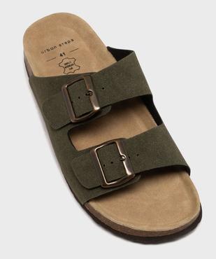 Mules à larges brides avec semelle intérieure cuir homme - Urban Steps vue5 - URBAN STEPS - GEMO