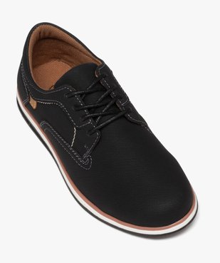 Derbies garçon unis à lacets avec semelle à liseré vue5 - GEMO (ENFANT) - GEMO