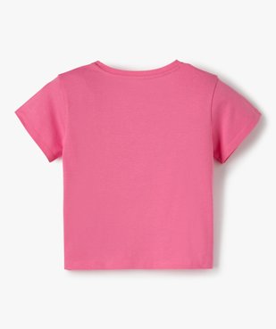 Tee-shirt fille avec motif en sequins brodés – Les Minions 2 vue3 - NBCUNIVERSAL - GEMO