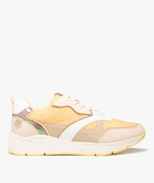 Baskets femme multicolores style retro running vue1 - GEMO (SPORTSWR) - GEMO