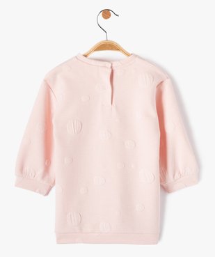 Robe bébé fille en maille sweat fantaisie vue3 - GEMO(BEBE DEBT) - GEMO