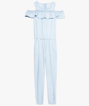 Combinaison fille avec taille élastiquée en Lyocell vue1 - GEMO (JUNIOR) - GEMO
