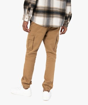 Pantalon homme cargo coupe Straight vue3 - GEMO (HOMME) - GEMO