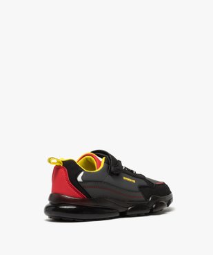 Baskets garçon colorées à semelle translucide et scratch vue4 - Nikesneakers (ENFANT) - Nikesneakers