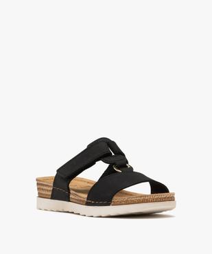 Sandales confort forme mule femme avec semelle compensée vue2 - G'FLEX - GEMO