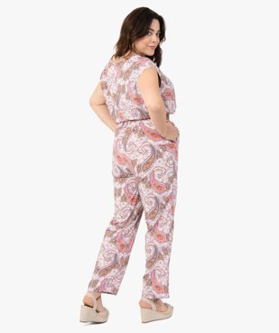 Combinaison pantalon femme grande taille à motifs cachemire vue4 - GEMO (G TAILLE) - GEMO