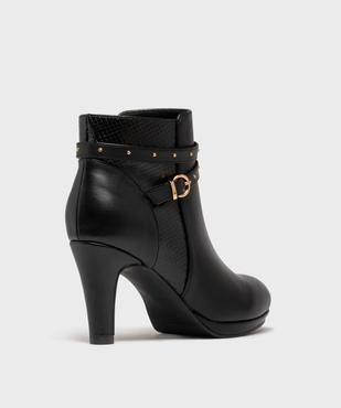 Bottines à talon avec en suédine femme - Valentina Baldano vue4 - VALENTINA BALDA - GEMO