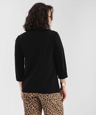 Veste blazer à manches 3/4 sans bouton femme vue7 - GEMO(FEMME PAP) - GEMO