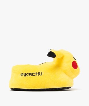 Chaussons garçon en volume Pikachu avec oreilles en relief - Pokemon vue2 - POKEMON - GEMO