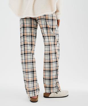 Bas de pyjama à carreaux femme vue3 - GEMO(HOMWR FEM) - GEMO