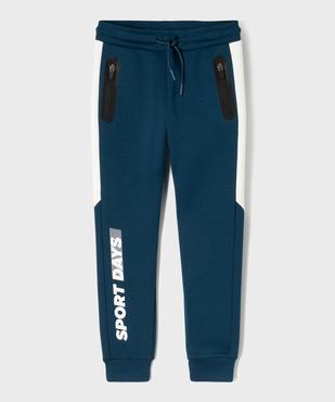 Jogging à bandes contrastantes garçon vue3 - GEMO (ENFANT) - GEMO
