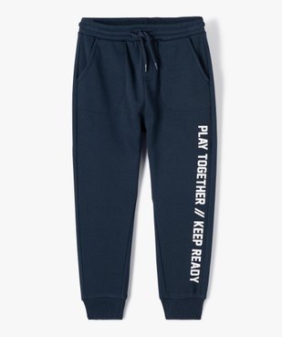 Pantalon de jogging garçon en molleton chaud vue2 - GEMO (ENFANT) - GEMO