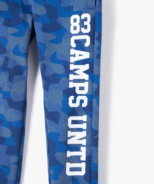 Pantalon de sport garçon imprimé camouflage - Camps United vue2 - CAMPS UNITED - GEMO