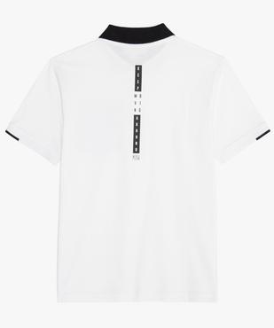Polo manches courtes poche contrastante garçon vue3 - GEMO (ENFANT) - GEMO
