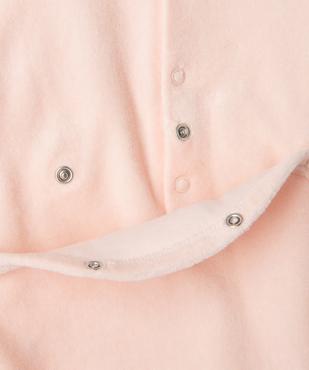Pyjama en velours avec message sur le buste bébé vue5 - GEMO(BB COUCHE) - GEMO