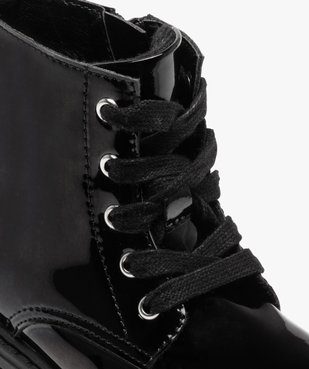 Boots fille vernies fantaisie à doublure chaude vue6 - GEMO (ENFANT) - GEMO