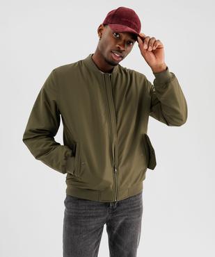 Blouson zippé style bombers homme vue1 - GEMO 4G HOMME - GEMO