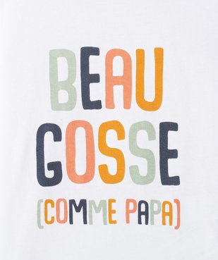 Tee-shirt bébé garçon avec message spécial famille vue2 - GEMO(BEBE DEBT) - GEMO