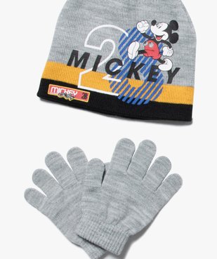 Ensemble garçon (3 pièces) : bonnet + snood + gants - Mickey vue3 - MICKEY - GEMO
