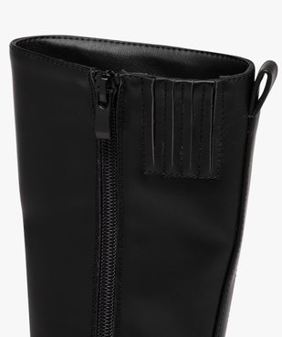 Boots fille unies style casual à zip vue6 - GEMO (ENFANT) - GEMO