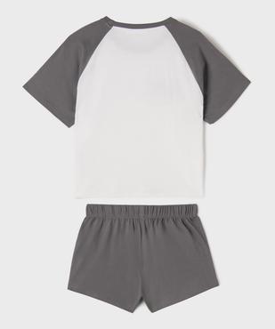 Pyjashort bicolore avec motif Stitch fille - Disney vue4 - LILO & STITCH - GEMO