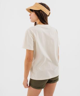 Tee-shirt manches courtes avec motif désert femme vue4 - GEMO 4G FEMME - GEMO