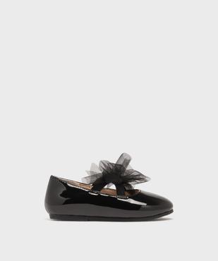 Ballerines vernies à brides élastiques et nœud en tulle bébé fille vue1 - LOVELY WINGS - GEMO