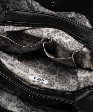 Sac à main grand format en matière grainée et souple femme vue3 - GEMO (ACCESS) - GEMO